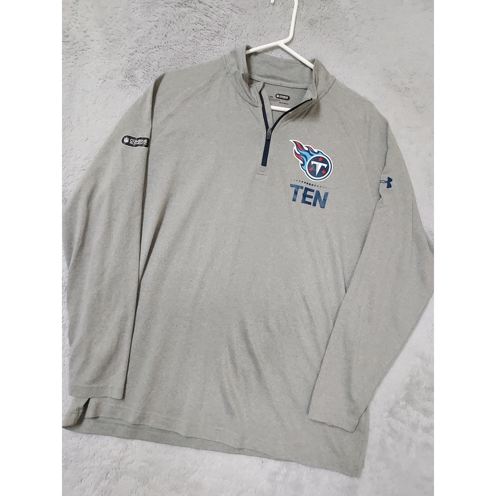 Tennessee Titans Pullover Mens XL Under Armour Quarter Zip NFL Combine Authentic